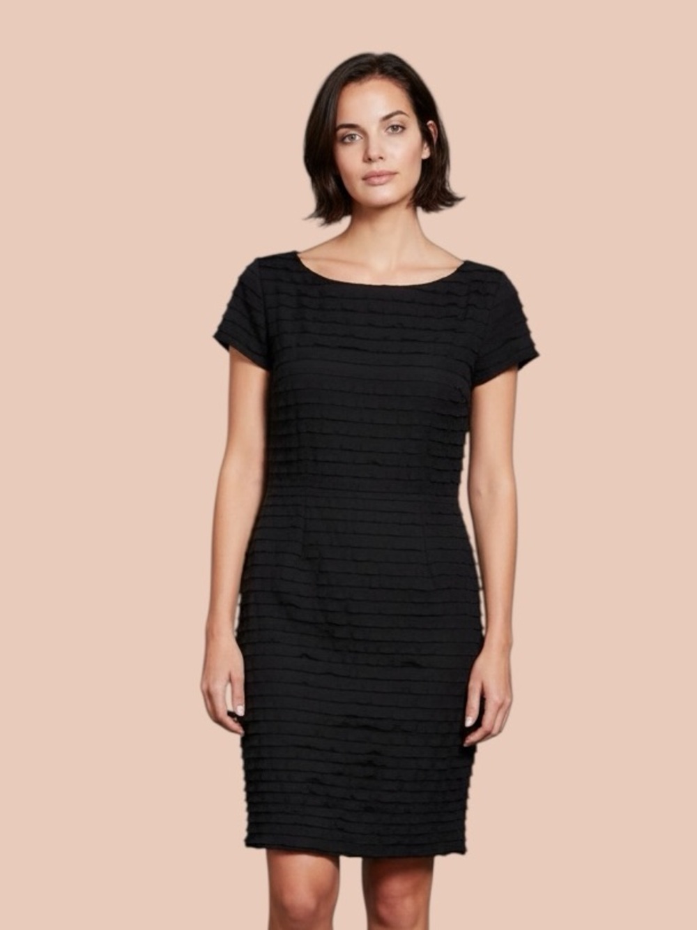 Banana Republic Black Ruffle Dress